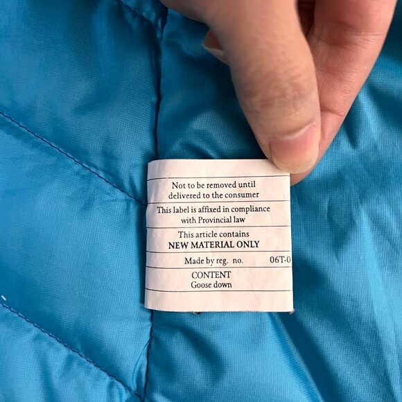 Patagonia Women's Down Sweater Hoody Jacket Cobalt Blue Sz M - Picture 8 of 11